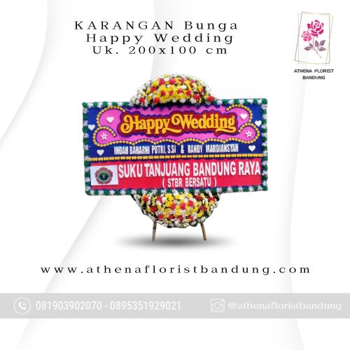 Karangan Bunga Happy Wedding KBHW-01